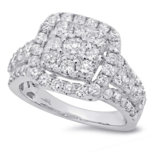 2.32Ct 14k White Gold Diamond Lady's Ring - All