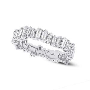 0.67Ct 14k White Gold Diamond Baguette Lady's Band - All