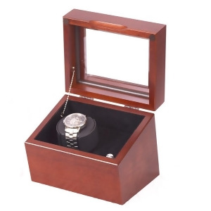 Single Watch Winder in Solid Cherry Featuring 4 winder programs - All