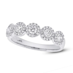 0.70Ct 14k White Gold Diamond Lady's Ring - All