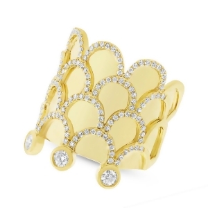 0.61Ct 14k Yellow Gold Diamond Lady's Ring - All