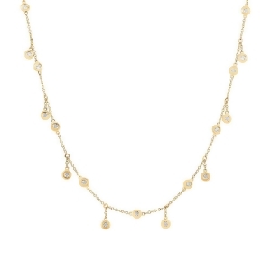 1.85Ct 14k Yellow Gold Diamond Necklace - All