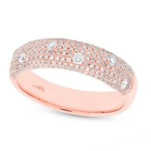 0.63Ct 14k Rose Gold Diamond Lady's Ring - All