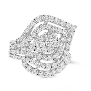 2.53Ct 18k White Gold Diamond Lady's Ring - All