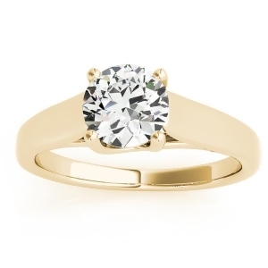 Lucida Solitaire Cathedral Engagement Ring 14k Yellow Gold - All