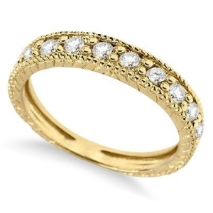 Diamond Anniversary Ring 14k Yellow Gold 0.55 ctw - All