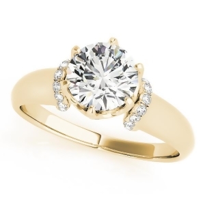 Diamond 6-Prong Solitaire Engagement Ring 14k Yellow Gold 1.15ct - All