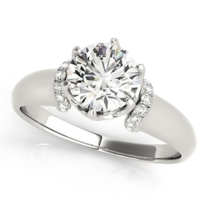 Diamond 6-Prong Solitaire Engagement Ring Platinum 1.15ct - All