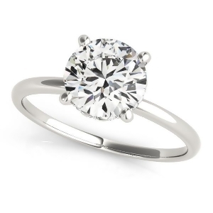 Diamond Solitaire Engagement Ring Palladium 1.07ct - All