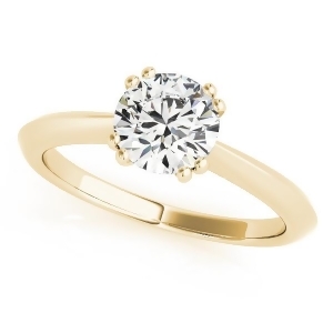 Diamond Solitaire 8 Prong Engagement Ring 14k Yellow Gold 1.00ct - All