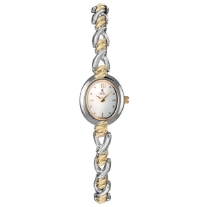 Allurez Women's Mother of Pearl Dial Two-Tone Bracelet Watch - All
