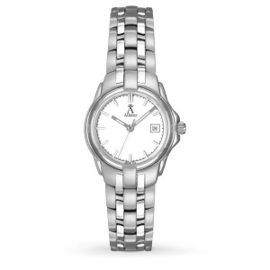 Allurez Women's White Dial Stainless Steel Luminous Watch - All
