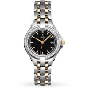Allurez Women's Swarovski Crystal Accented Two-Tone Watch - All