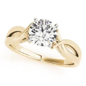 Solitaire Bypass Diamond Engagement Ring 14k Yellow Gold 1.25ct - All
