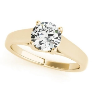 Diamond Solitaire Engagement Ring 14k Yellow Gold 1.00ct - All