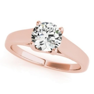 Diamond Solitaire Engagement Ring 14k Rose Gold 1.00ct - All