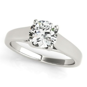 Diamond Solitaire Engagement Ring 18k White Gold 1.00ct - All