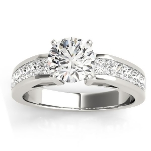 Diamond Princess cut Engagement Ring 14k White Gold 1.00ct - All