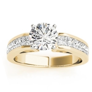 Diamond Princess cut Engagement Ring 14k Yellow Gold 1.00ct - All