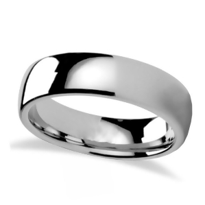 Domed Tungsten Carbide Wedding Band 6mm - All