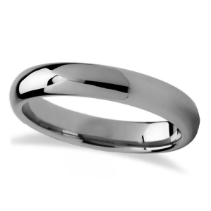 Domed Tungsten Carbide Wedding Band 4mm - All
