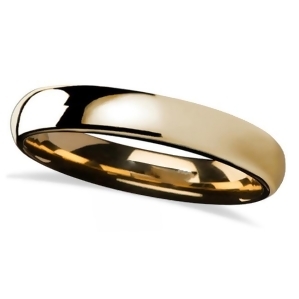 Domed Gold Tungsten Wedding Band 4mm - All