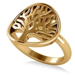Family Tree of Life Fashion Ring 14k Yellow Gold - All