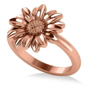 Multilayered Daisy Flower Fashion Ring 14k Rose Gold - All