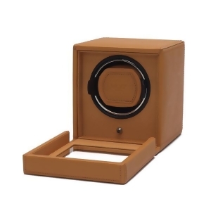 Wolf Cub Single Watch Winder w Cover in Orange - All