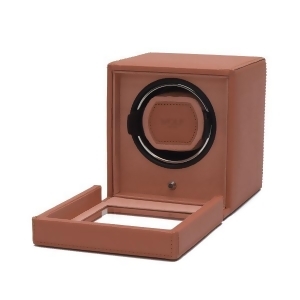 Wolf Cub Single Watch Winder w Cover in Coral - All