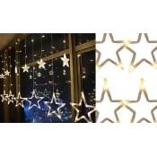 12-Piece Star Light Set - 136 LED Lights! 12-Piece Star Light Set - 136 LED Lights!