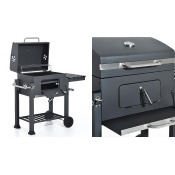 Portable Charcoal BBQ Grill with Shelf & Wheels Portable Charcoal BBQ Grill with Shelf & Wheels
