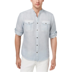 I-n-c Mens Roll-Tab Button Up Shirt - L