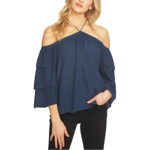 1.State Womens Cold Shoulder Halter Blouse - XS