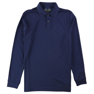 Tasso Elba Mens Supima-Blend Rugby Polo Shirt - L