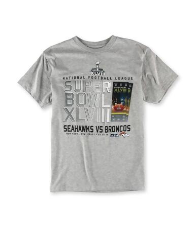 NFL Team Apparel Mens Super Bowl XLVIII Graphic T-Shirt - Medium