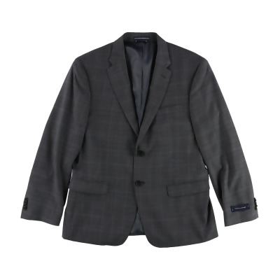 Tommy Hilfiger Mens Stretch Two Button Blazer Jacket, Style # F46091-VASSER-A 