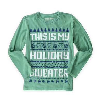 BROTHERS Boys Holiday Sweater Graphic T-Shirt, Style # 6460 