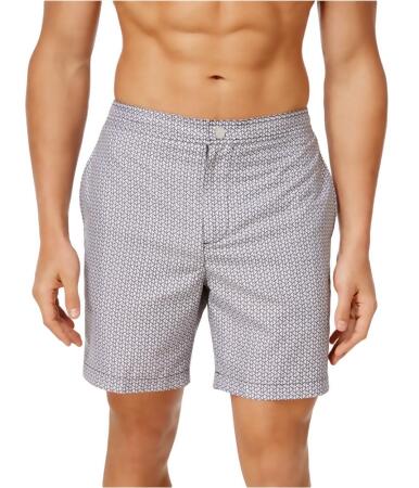 Calvin Klein Mens Zig-Zag Volley Swim Bottom Board Shorts, Style # CB7V6A25 