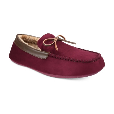 Club Room Mens Bomber Moccasin Slippers, Style # AARONPUF17 