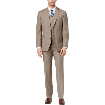Michael Kors Mens 3 Piece Birdseye Two Button Formal Suit, Style # KELS3K2Z2154 