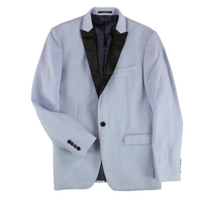 bar III Mens Linen Dinner One Button Blazer Jacket, Style # TOSO1CVZ02 