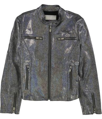 Holographic hot sale leather jacket