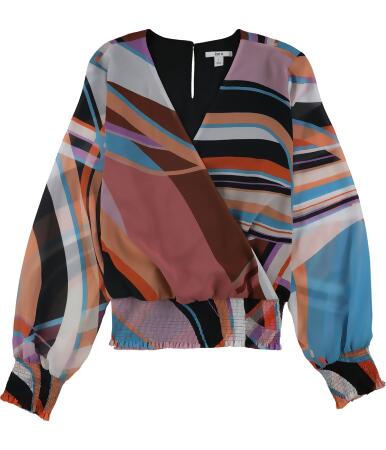 bar III Womens Smocked Pullover Blouse, Style # 100056338 