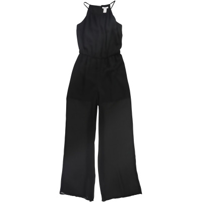 bar III Womens Black Sheer Jumpsuit, Style # 100024954 