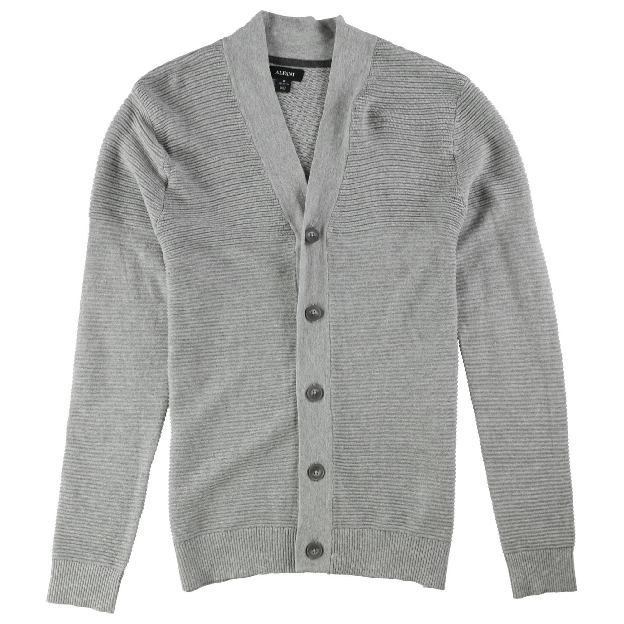 Alfani Mens Ribbed Cardigan Sweater, Style # 18335CRD