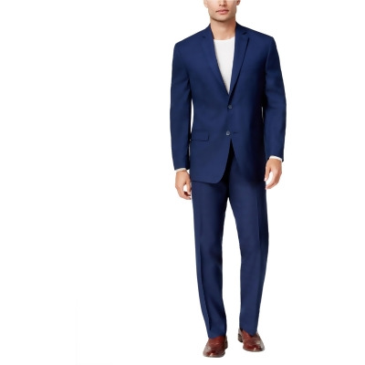 Marc New York Mens Tonal Plaid Two Button Formal Suit, Style # CASS2MBV0216 