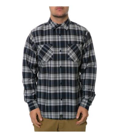 Fourstar Clothing Mens The Autumn Plaid LS Button Up Shirt, Style # FS314486 