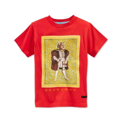 Sean John Boys Tiger Frame Graphic T-Shirt, Style # SJU023128 