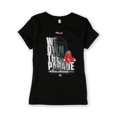 Majestic Boys Red Sox WS Champ Parade Graphic T-Shirt, Style # N1MC-BQZ-XNU 